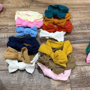 Baby Girls Headbands Bows‎ Fabric Stretchy Hair Accessories 13 Pack